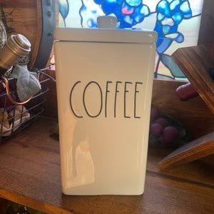 Rae Dunn “Coffee” canister with lid